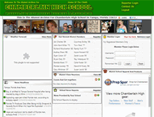 Tablet Screenshot of chamberlainalumni.com